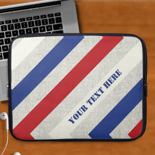 Nautical Stripe laptophoes Laptop Sleeve