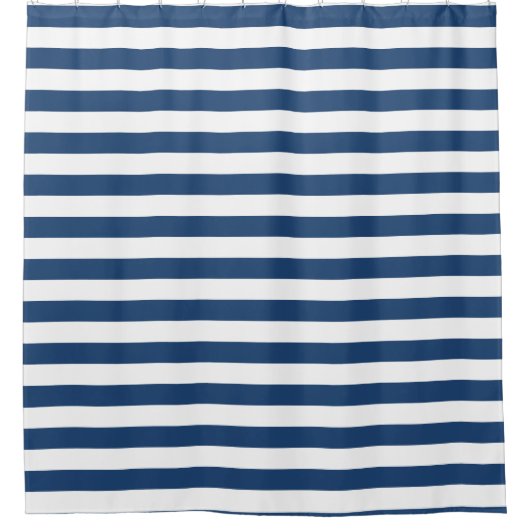 Nautical Striped Shower Curtain Douchegordijn (Voorkant)