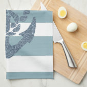 Nautical Stripes Anchor Theedoek (Quarter Fold)