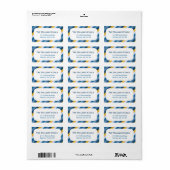 Nautical Stripes Etiket (Full Sheet)