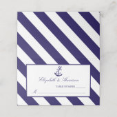 Nautical Stripes & Navy Blue Anchor Wedding (Buitenkant ongevouwen)