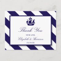 Nautical Stripes & Navy Blue Ship Wedding