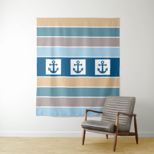 Nautical Stripes tapestry Wandkleed