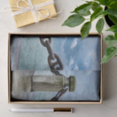 Nautical Summer Beach Front Blue Tissuepapier (Geschenk)