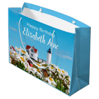 Nautical Summer Birthday Nubble Maine Lighthouse Groot Cadeauzakje