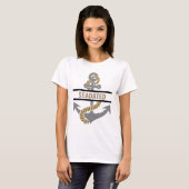 Nautical t-Shirt met Anchor en scheepsnaam (Voorkant volledig)