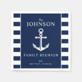 Nautical Thapent Family Reunion Anchor Servet (Voorkant)