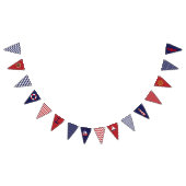 Nautical Theme Blue Red Bunting Flag Vlaggetjes (Alle)