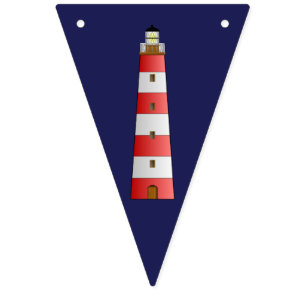 Nautical Theme Blue Red Bunting Flag Vlaggetjes