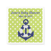 Nautical Theme Boy Baby shower servetten