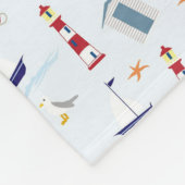 Nautical Theme Fleece Blanket, 30 x 40 inch (Hoek)