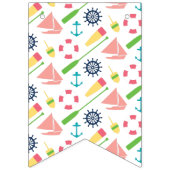 Nautical Theme Happy Birthday Banner Girl (Eerste vlag)