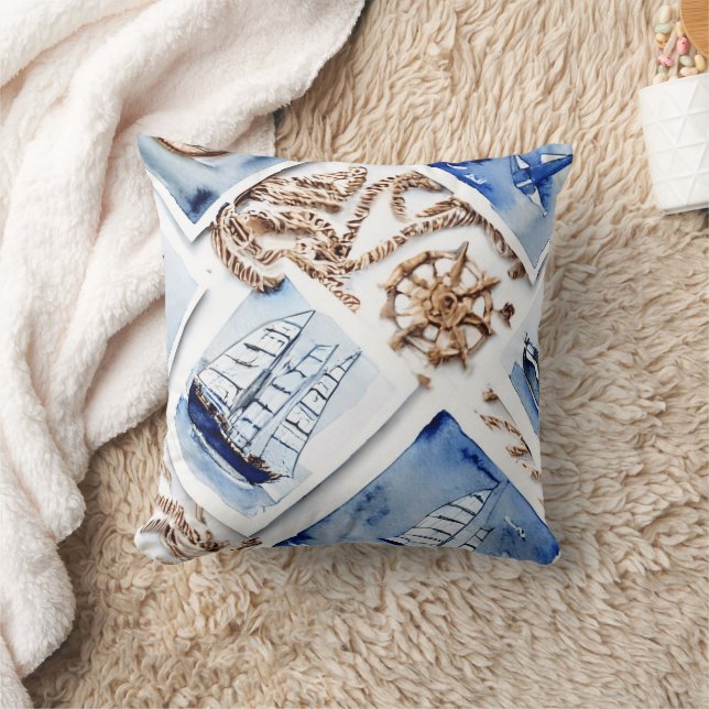 Nautical Theme Pillow Kussen (Deken)