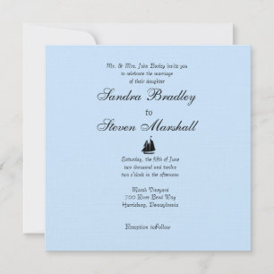 Nautical Theme Wedding Invitations Kaart