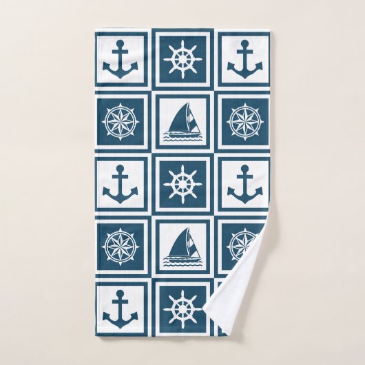 Nautical themed design (Serviette à main)