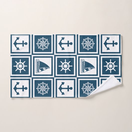 Nautical themed design (Serviette à main)