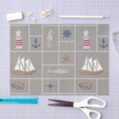 Nautical themed illustration tissuepapier (Craft)