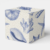Nautical Thletic Blue Seashell Bedankdoosjes (Achterkant)