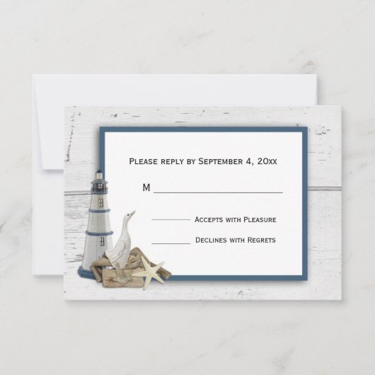 Nautical Thormed RSVP (Voorkant)