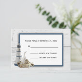 Nautical Thormed RSVP Kaartje (Staand voorkant)