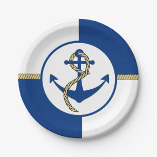 Nautical Threadboot Anchor Papieren Bordje
