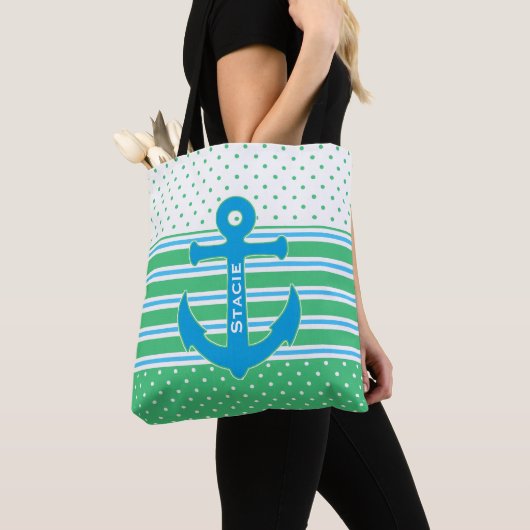  Nautical Threaded Canvas tas (Dichtbij)