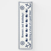 Nautical ThreatBirthday Banner (Verticaal)