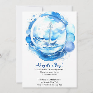 Nautical Treasures onthuld: Boy Baby shower Kaart