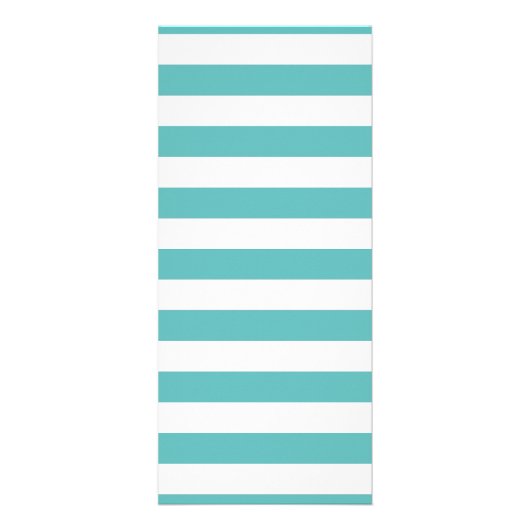 Nautical Turquoise Stripe Anchor Wedding Menu (Achterkant)