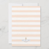 Nautical Tying the Knot Infinity Soft Peach Save The Date (Achterkant)