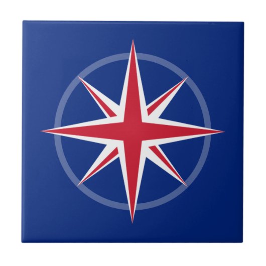 Nautical UK Flag Tegeltje (Voorkant)