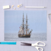 Nautical Vissen Boat Blue Skies Tissuepapier (Craft)