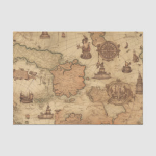  Nautical Voyage Antiek Decoupage Papier