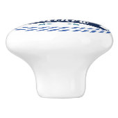 Nautical Voyager Best Sailor White Keramische Knop (Zijkant)