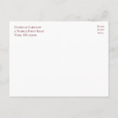 Nautical Wedding Anker Navy Blue Opslaan van de da Briefkaart (Achterkant)