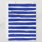 Nautical Wedding Blue Red Hydrangea slaat de datum Save The Date (Achterkant)