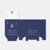 Nautical Wedding for Box White Tent Bedankdoosjes (Uitgevouwen)