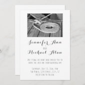 Nautical Wedding Invitation Kaart (Voorkant / Achterkant)