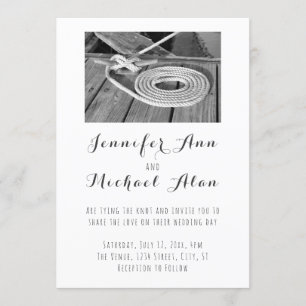 Nautical Wedding Invitation Kaart