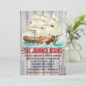  Nautical Wedding Invitations Kaart (Staand voorkant)