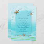 Nautical Wedding Invite Kaart (Voorkant / Achterkant)