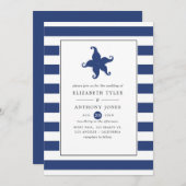 Nautical Wedding Kaart (Voorkant / Achterkant)