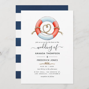 Nautical Wedding Kaart
