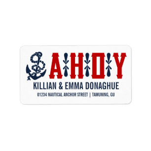  Nautical Wedding Labels