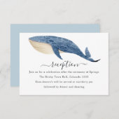 Nautical Wedding Reception Informatiekaartje (Voorkant / Achterkant)