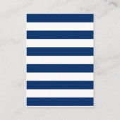 Nautical Wedding Reception van het zeemacht-stuurw Informatiekaartje (Achterkant)