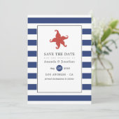 Nautical Wedding Save The Date (Staand voorkant)