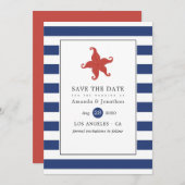 Nautical Wedding Save The Date (Voorkant / Achterkant)