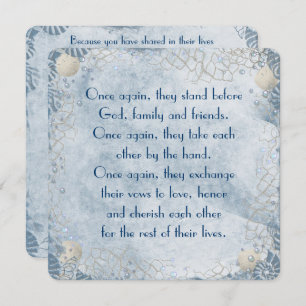 Nautical Wedding Vow Renewal Kaart