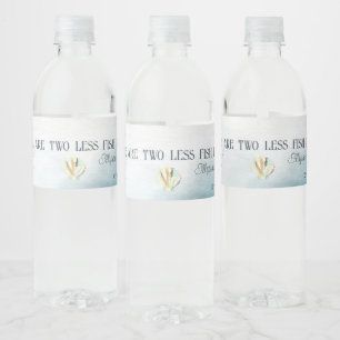 Nautical Wedding Water Labels Waterfles Etiket